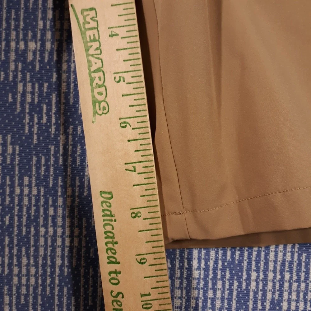 J.CREW Shorts Mens 36 x 9 Chino Flat Front Tan Lightweight
